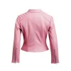 Womens Biker Pink Jacket by Jacket Field