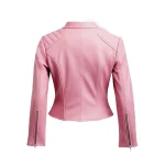 Womens Biker Pink Jacket by Jacket Field