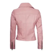 Womens Moto Style Pink Jacket by Jacket Field