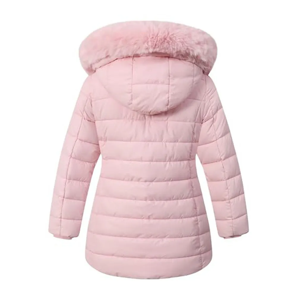 Womens Winter Waterproof Pink Long Coat by Jacket Field