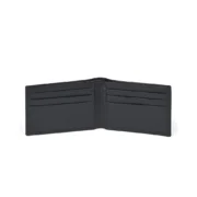 Men Black Passport Leather Wallet by Jacket Field
