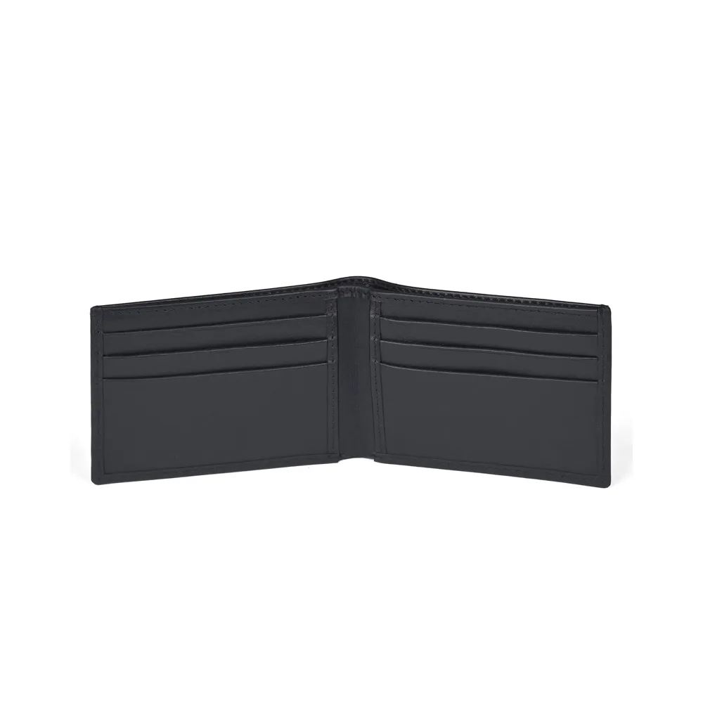 Men Black Passport Leather Wallet by Jacket Field