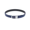 New Men's Navy Plain Formal Leather Belt By Jacket Field