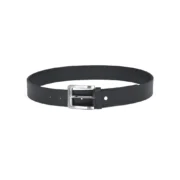 New Men's Black Plain Casual Leather Belt By Jacket Field