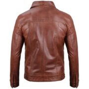 Mens Fernando Brown Leather Jacket by Jacket Field