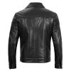 Mens Vegan Black Leather Jacket Trucker Style by Jacket Field
