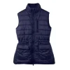 Kellie Womens Blue Gilet Jacket Puffer Vest by Jacket Field