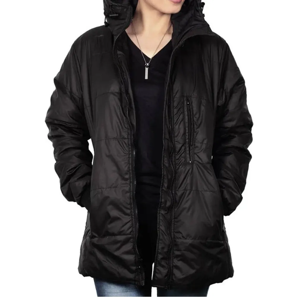 Kimber Womens Black Packable Puffer Coat by Jacket Field