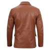 Mens Cognac Brown Leather Blazer Jacket by Jacket Field