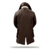 Mens Dark Brown Bane Sherpa Shearling Coat by Jacket Field
