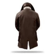 Mens Dark Brown Bane Sherpa Shearling Coat by Jacket Field