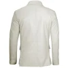 Mens Lambskin Leather Blazer Off White Jacket by Jacket Field