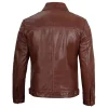 Mens Harrington Premium Brown Leather Jacket by Jacket Field
