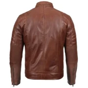 Mens Cognac Brown Leather Jacket by Jacket Field