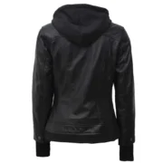 Tralee Black Leather Bomber Jacket Women by Jacket Field