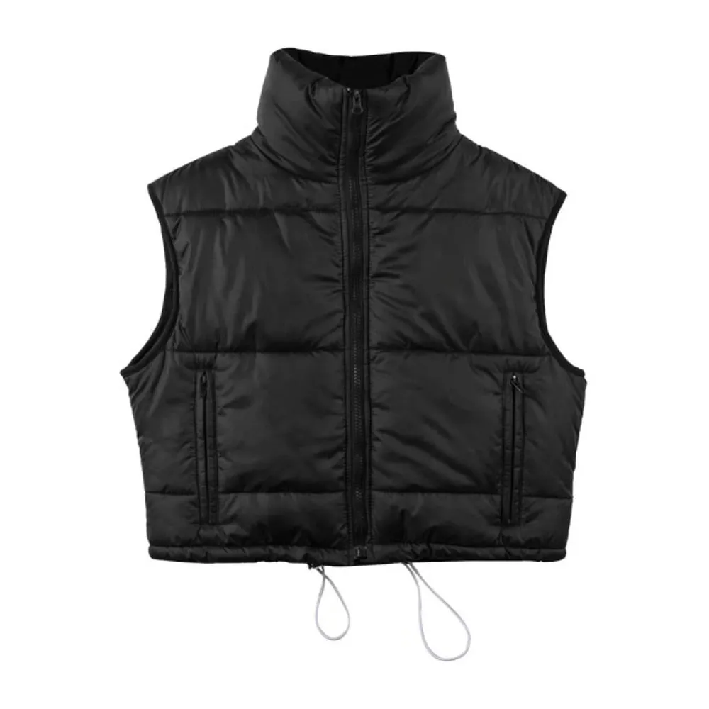 Vienna Womens Black Gilet Puffer Vest by Jacket Field