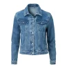 Womens Denim Trucker Blue Jacket by Jacket Field