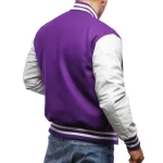 Mens Purple Clothing Varsity Jacket by Jacket Field
