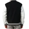 Mens Black & White Clothing Varsity Jacket by Jacket Field
