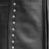 Womens Kristen Black Leather Vest by Jacket Field