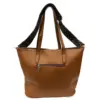Womens Brown Faux Leather Shoulder Bag by Jacket Field