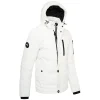 Mens Polyester Winter Off White Jacket with Hood by Jacket Field