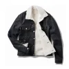Mens Shearling Denim Jacket by Jacket Field