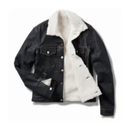 Mens Shearling Denim Jacket by Jacket Field