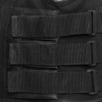 Commando Swat Style Mens Black Cowhide Leather Motorcycle Vest by Jacket Field