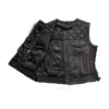 Bonnie Women’s Leather Motorcycle Vest – Diamond Quilted Club Style by Jacket Field