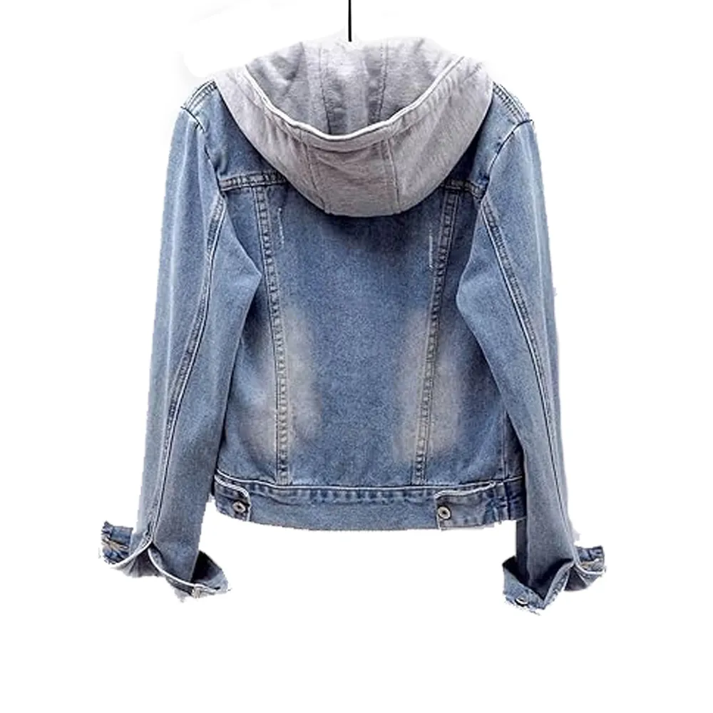 Womens Light Blue Denim Jacket by Jacket Field