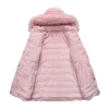 Womens Winter Waterproof Pink Long Coat by Jacket Field