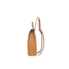 Womens Yellow Chic Zipper Closure Leather Backpack by Jacket Field