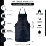 Butcher Full Grain Handmade Leather Apron by Jacket Field