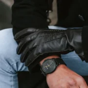 Mens Touchscreen Sheepskin Leather Gloves by Jacket Field