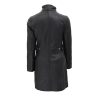 Black Shearling Coat Womens with Fur Hood by Jacket Field