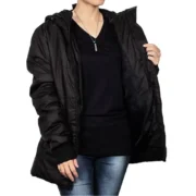 Kimber Womens Black Packable Puffer Coat by Jacket Field