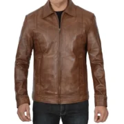 brown leather jacket, leather jacket brown colour, brown leather jacket mens, leather jacket for men brown colour, men's brown leather jacket