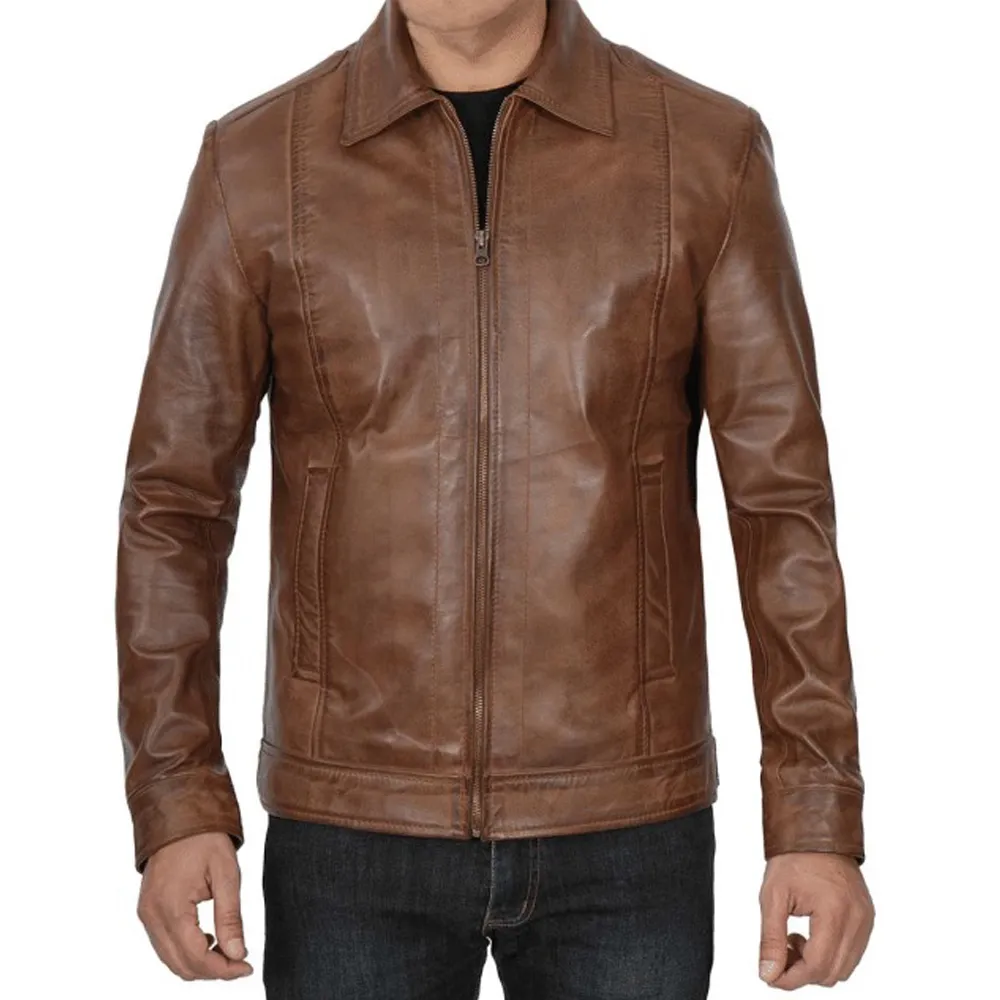 brown leather jacket, leather jacket brown colour, brown leather jacket mens, leather jacket for men brown colour, men's brown leather jacket