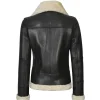 Brown Shearling Leather Bomber Jacket Women by Jacket Field