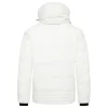 Mens Polyester Winter Off White Jacket with Hood by Jacket Field