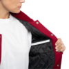Womens Cardinal Red & White Clothing Varsity Jacket by Jacket Field