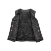 Women’s Leather Motorcycle Vest Studded Diamond Cowhide by Jacket Field