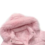 Womens Winter Waterproof Pink Long Coat by Jacket Field
