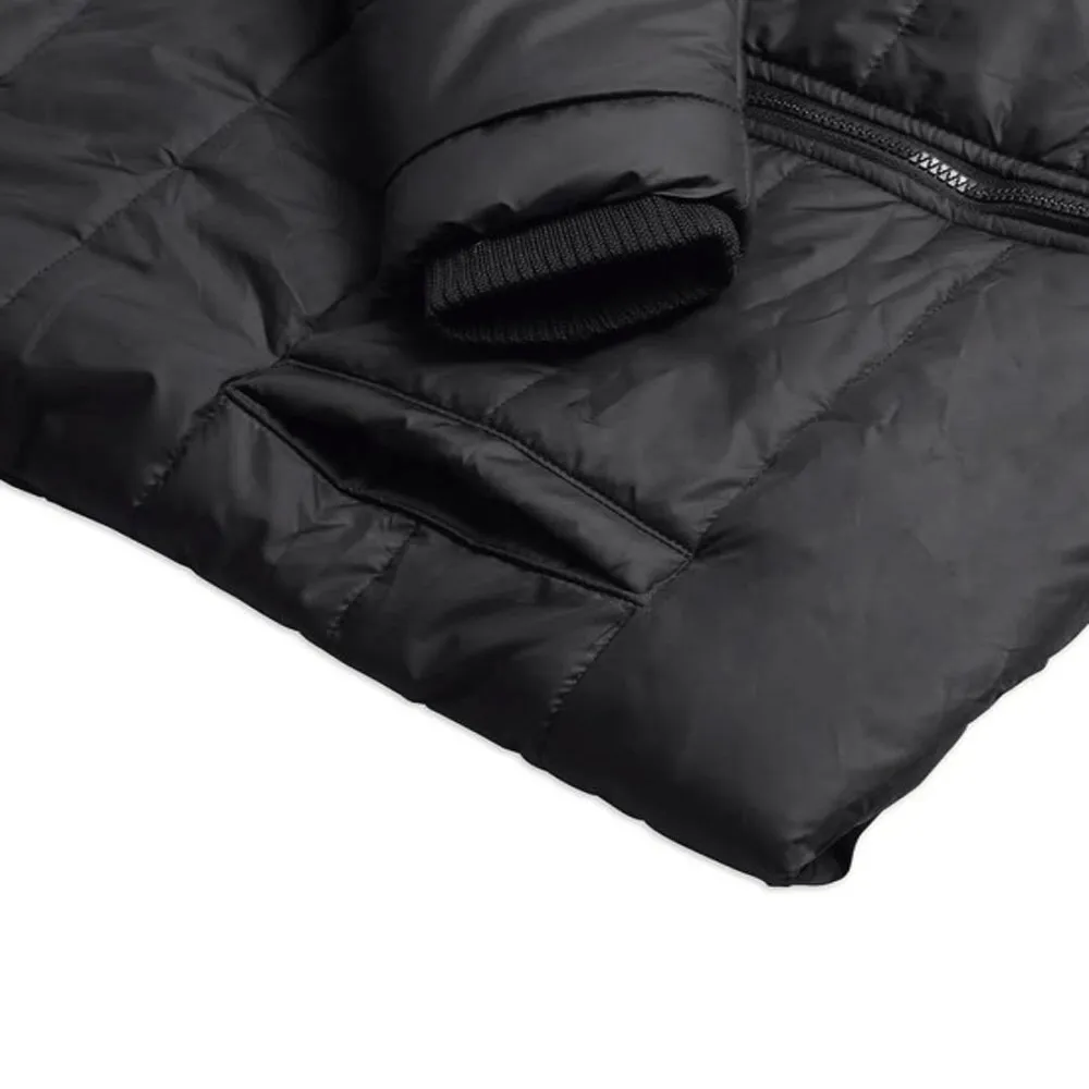 Azaria Women Black High Collar Puffer Jacket by Jacket Field