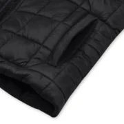 Ember Womens Black Puffer Jacket with Hood by Jacket Field