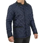 Hector Men's Navy Blue Jacket​ Quilted - Bomber Style By Jacket Field