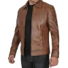 brown leather jacket, leather jacket brown colour, brown leather jacket mens, leather jacket for men brown colour, men's brown leather jacket