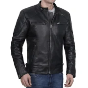 Black leather jaket