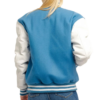 Womens Red Wool Body & Black Leather Sleeves Clothing Varsity Jacket by Jacket Field